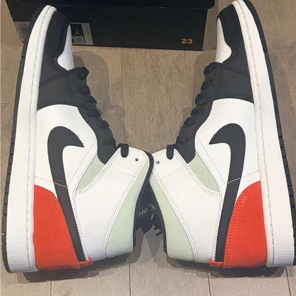 Air Jordan 1 Mid SE 'Union Black Toe' (852542-100) - Men's Size 10 - brand New - Picture 3 of 8